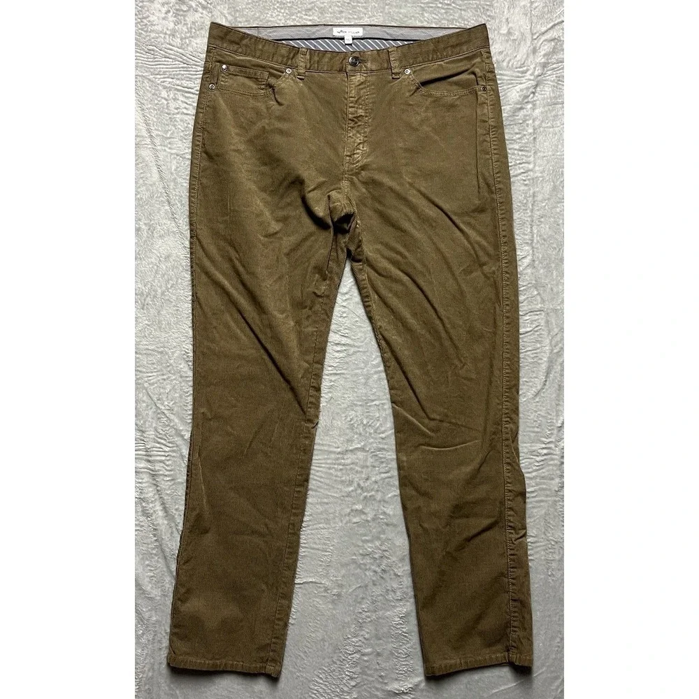 Peter Millar Pants Mens 36x31 Brown Superior Soft Corduroy 5-Pocket Stretch
